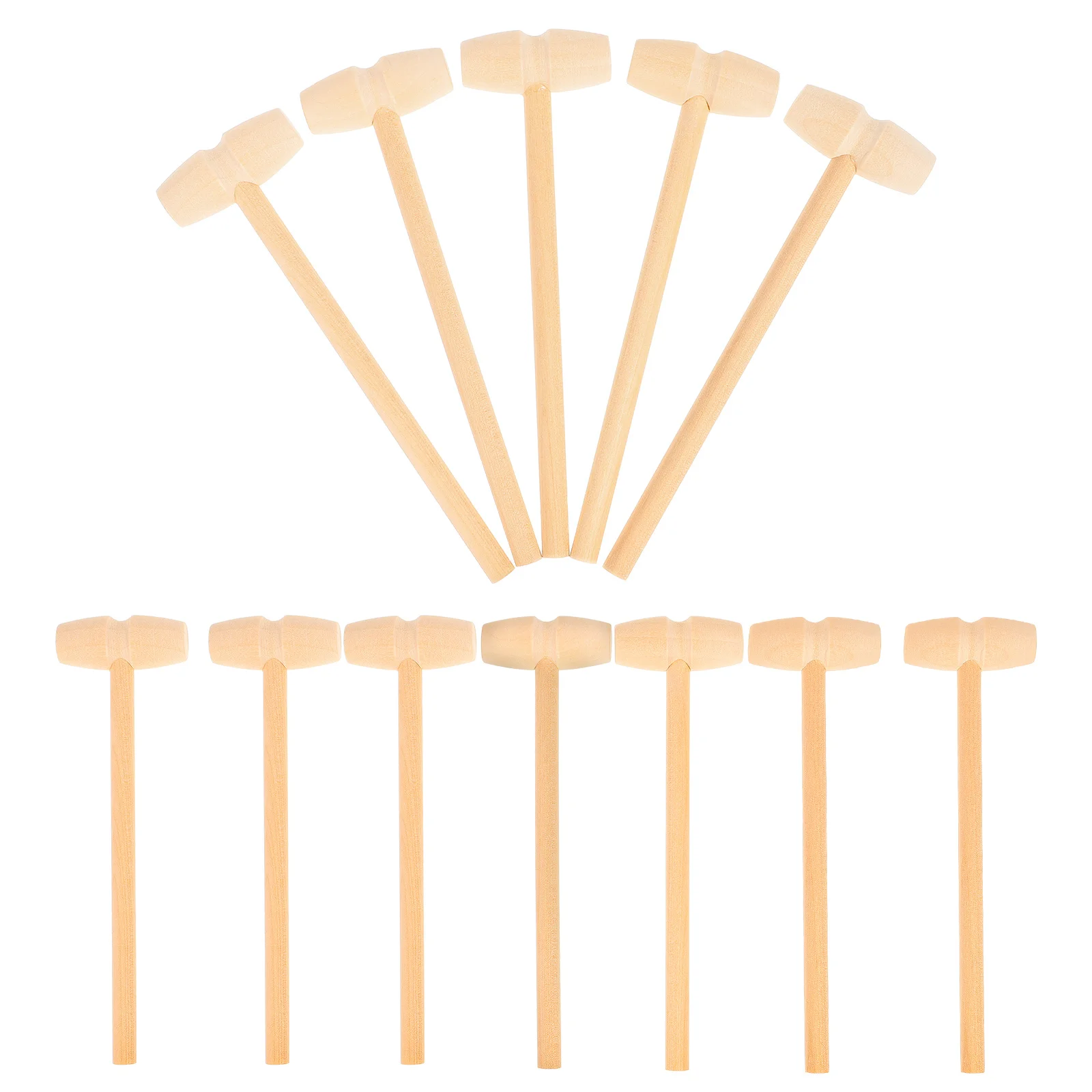 

12 Pcs Mini Beat Toy Funny Mallet Gavel Children’s Toys Natural Wooden Hammer Toddler Girl