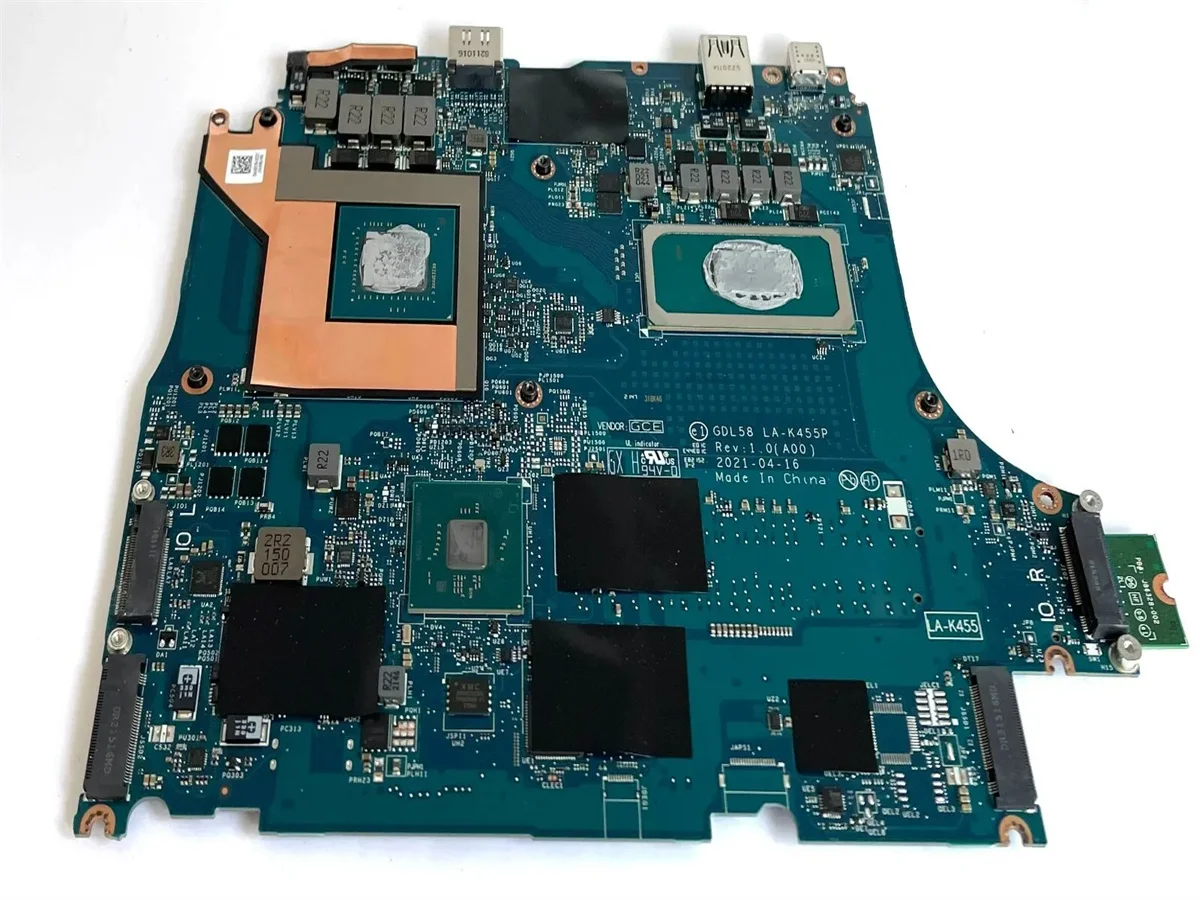 06VF02 для DELL G15 5511 материнская плата для ноутбука LA-K455P GTX3050 100% полностью протестирована