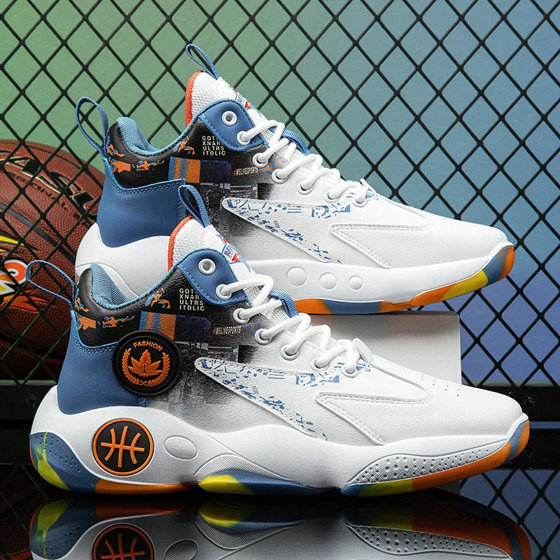 Men's High top Basketball Shoes Sports Casual Shoes Dad Fashion Shoes