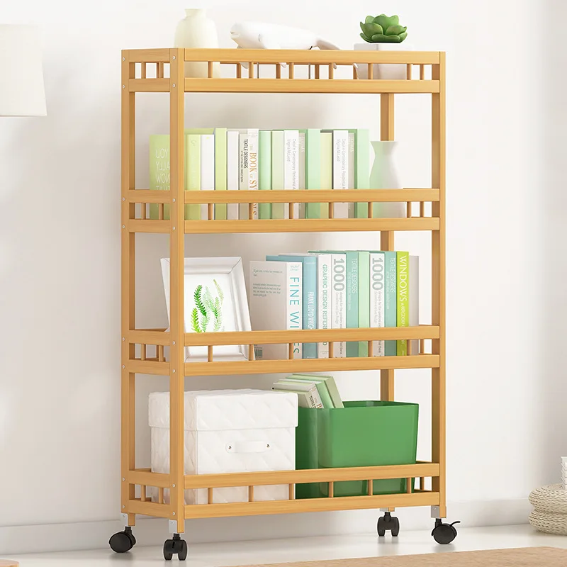 

Movable Splinted Shelving Floor Multi-Layer Storage Rack Multi-Functional Seasoning Rack Daily Supplies Storage Rack