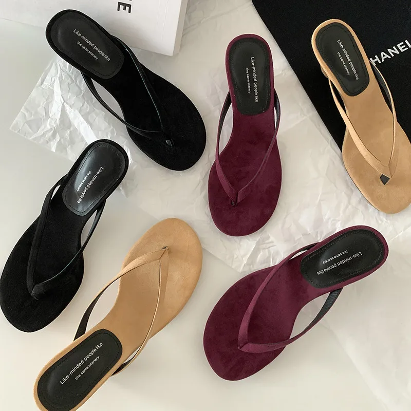 mkkhou-fashion-sandals-women's-new-high-quality-suede-simple-clip-toe-high-heel-slippers-modern-flip-flops-women-shoes