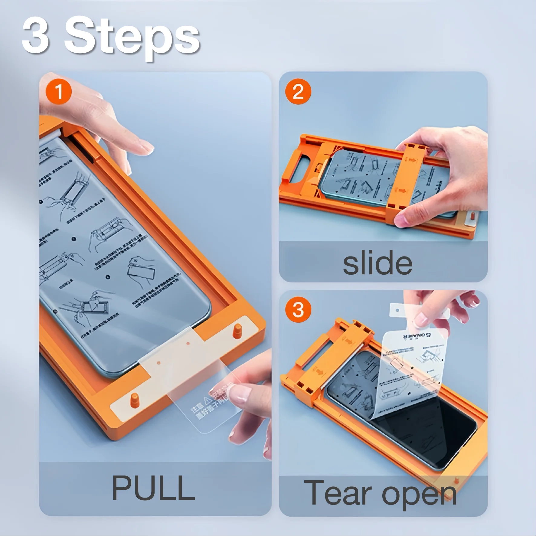 3-Pack Ultra-Clear Screen Protector with Dust-Free Installation Kit