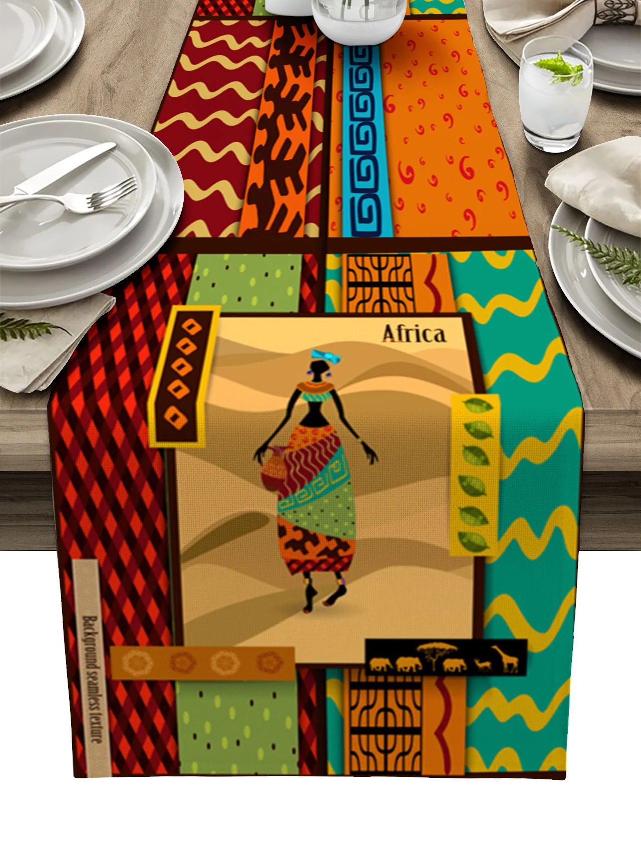 

African Indian Girl Table Decoration Table Runner Wedding Decor Tablecloth Kitchen Table Decoration Home Party Decor