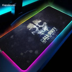 Tapis de souris Call Of Duty, grand accessoire pour ordinateur de jeu RGB, taille XXL 