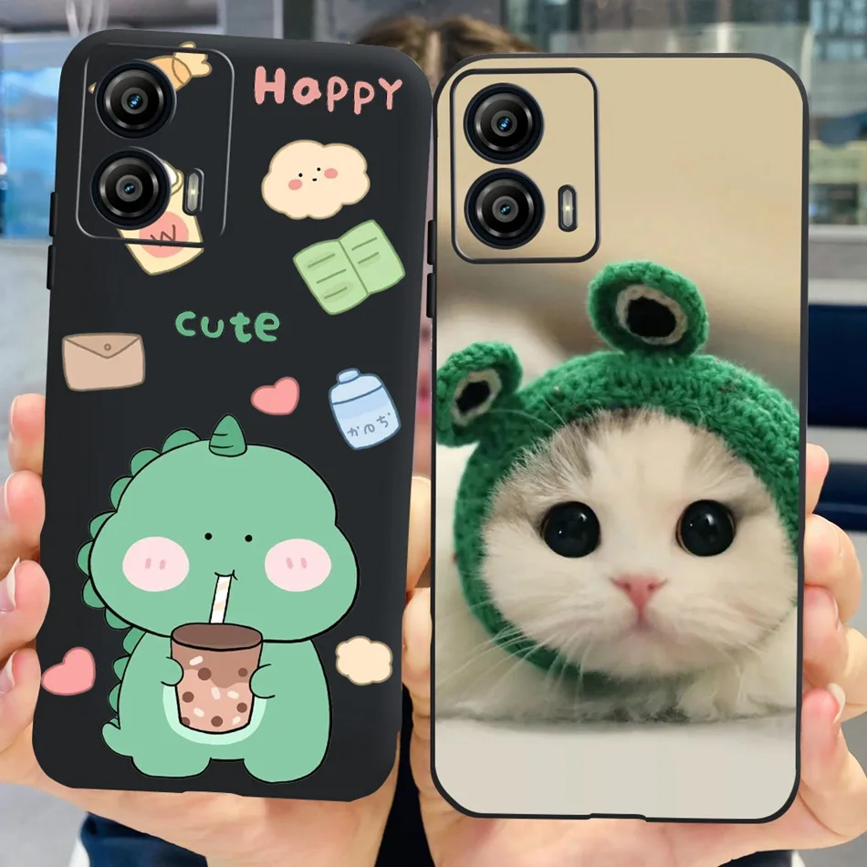 Stylish Pattern Soft TPU Shockproof Black Silicone Phone Case