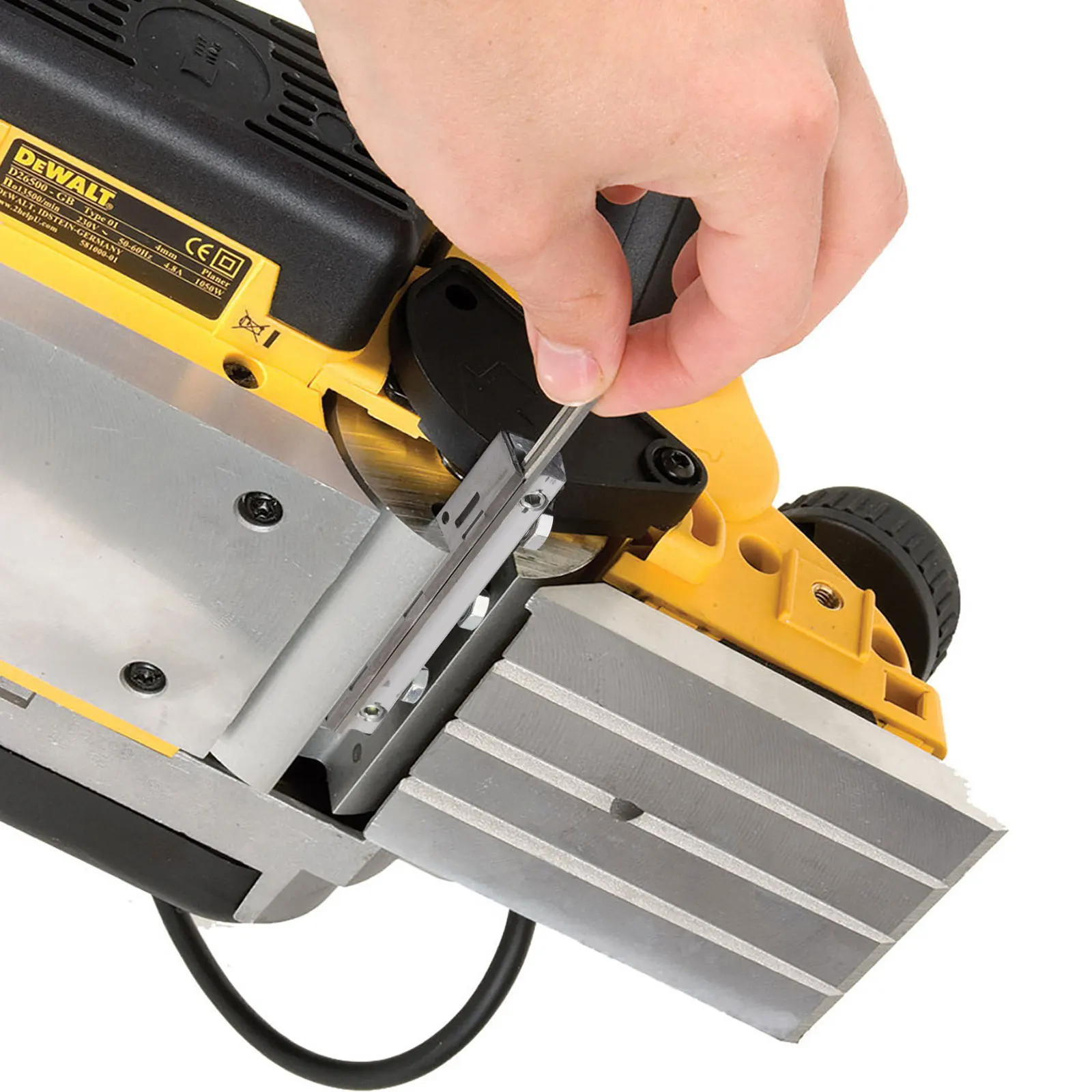 TASP 82 mm Hobelmesserhalterklemmen und HSS 82 x 5,5 x 1,2 mm Messerset für elektrische Handhobel – Detail 9
