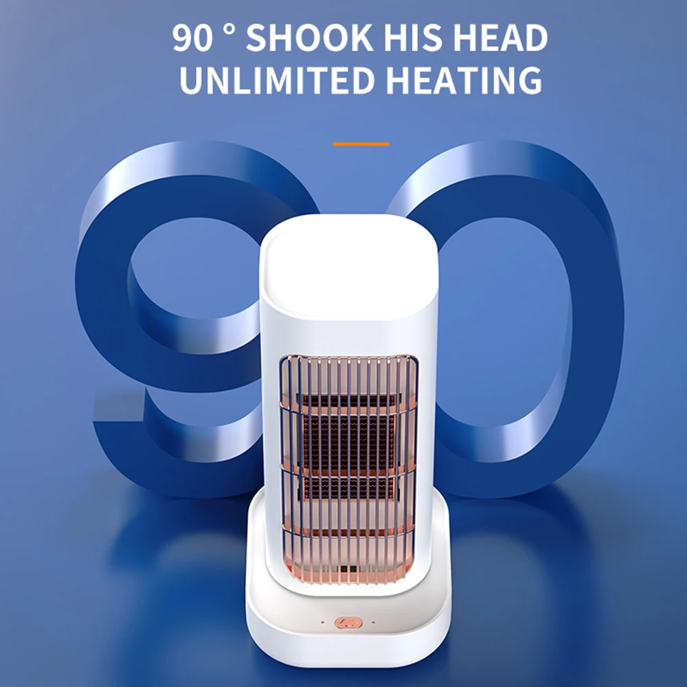 Portable PTC Fast Heating Fan Electric Heater Fan For Home Room 2 Gears Mute Winter Heater Hot Air Blower Hand Foot Warmer 5