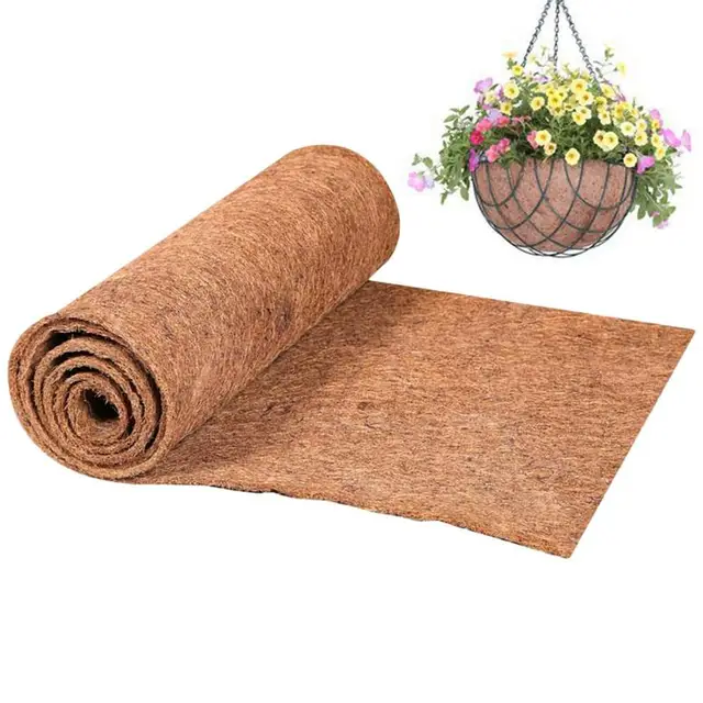 Kókuszdió Bélés Vastag -Kókuszdisznó -Lepedők Csipetes Padlószőnyeg Virágpot Kosárhoz Rost Pálma Szőnyeg