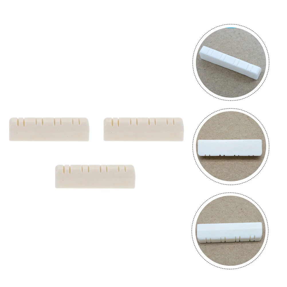 

3Pcs Mandolin String Nut Mandolin String Saddles Replacement Accessories