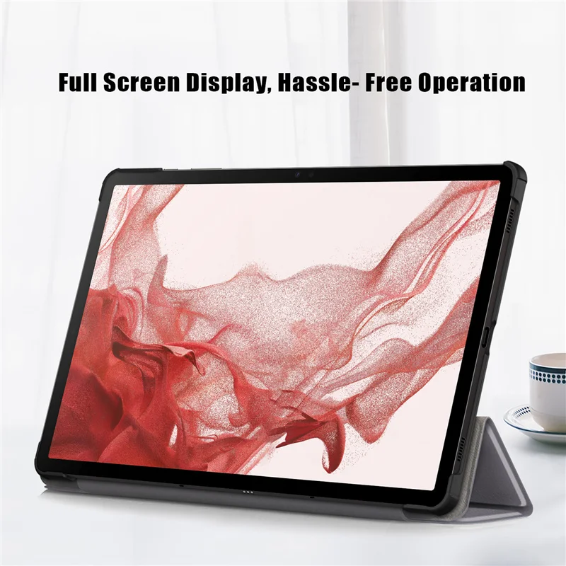 Capa Magnética Dobrável para Tablet Funda para Samsung Galaxy Tab s9 fe s8 s7 Plus s7 fe 12 4 - Imagem 3