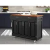 Create-a-Cart White 4 Door Cabinet Kitchen Cart with Stainless Steel Top by Home Styles 6