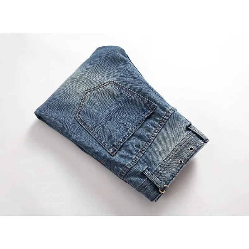Hot Sale Casual Men Jeans Straight Cotton High Quality Denim Pants Retail & Pants Brand Plus Size
