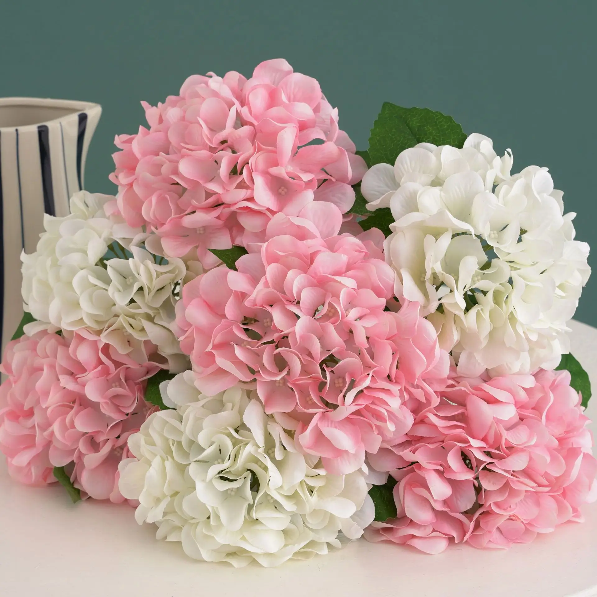 Artificial Flowers Fake Silk Hydrangea Bridal Clearance Wedding Decoration Home Room Table Accessories Garden Party Festival DIY 1