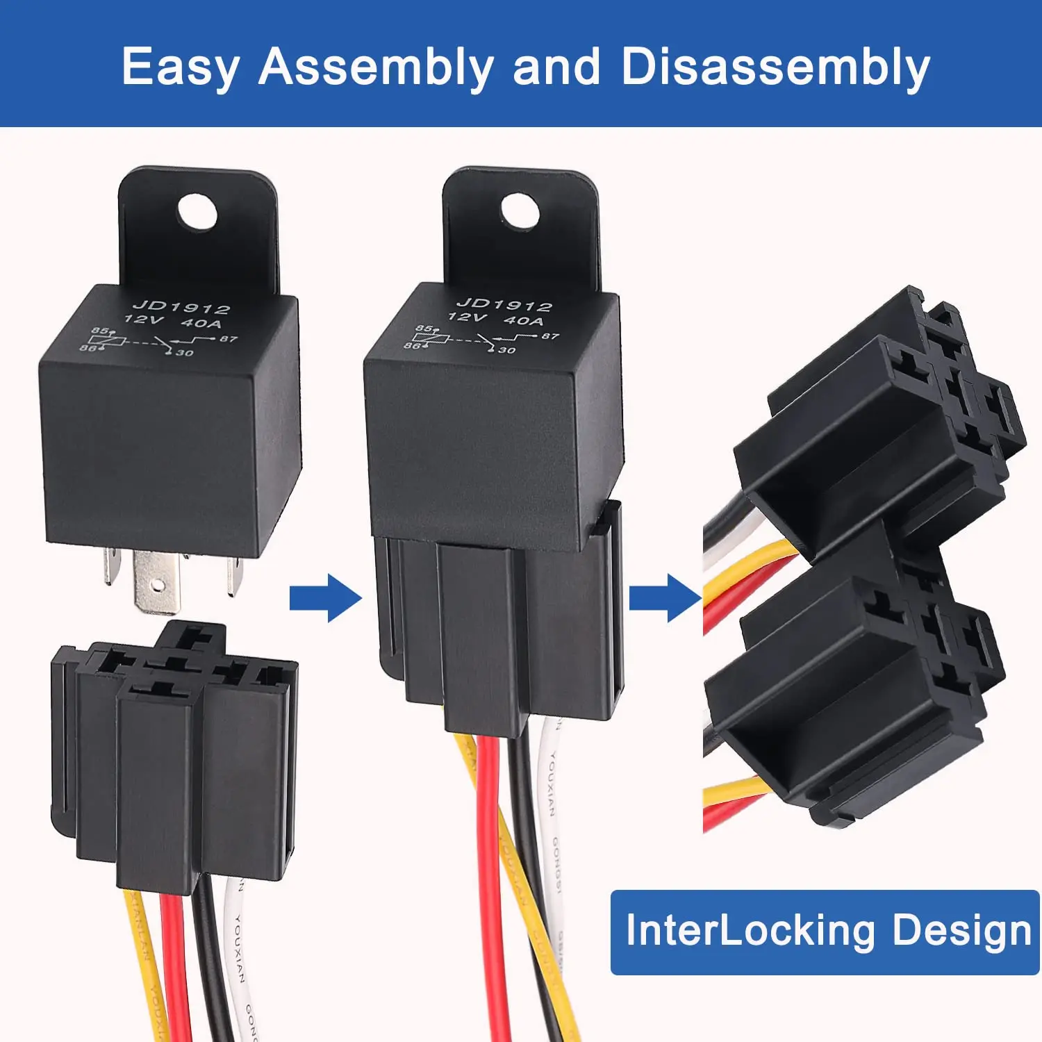 Relay assembled and ready for installation