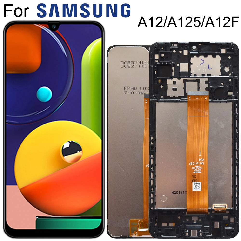 65OriginalForSamsungGalaxyA12LCDA125FSMA125FA125Display