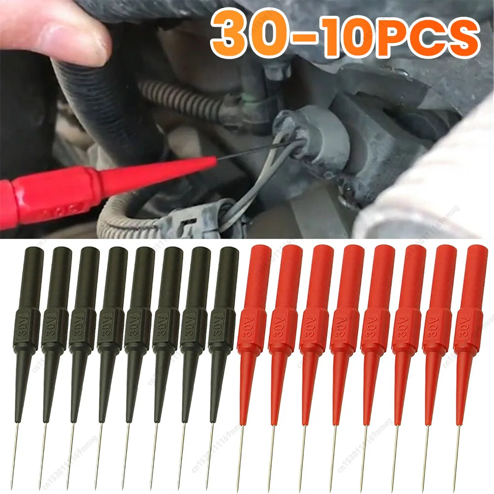 10-30pcs 비파괴 멀티미터 테스트 프로브 민감한 멀티미터 피어싱 니들 프로브..
