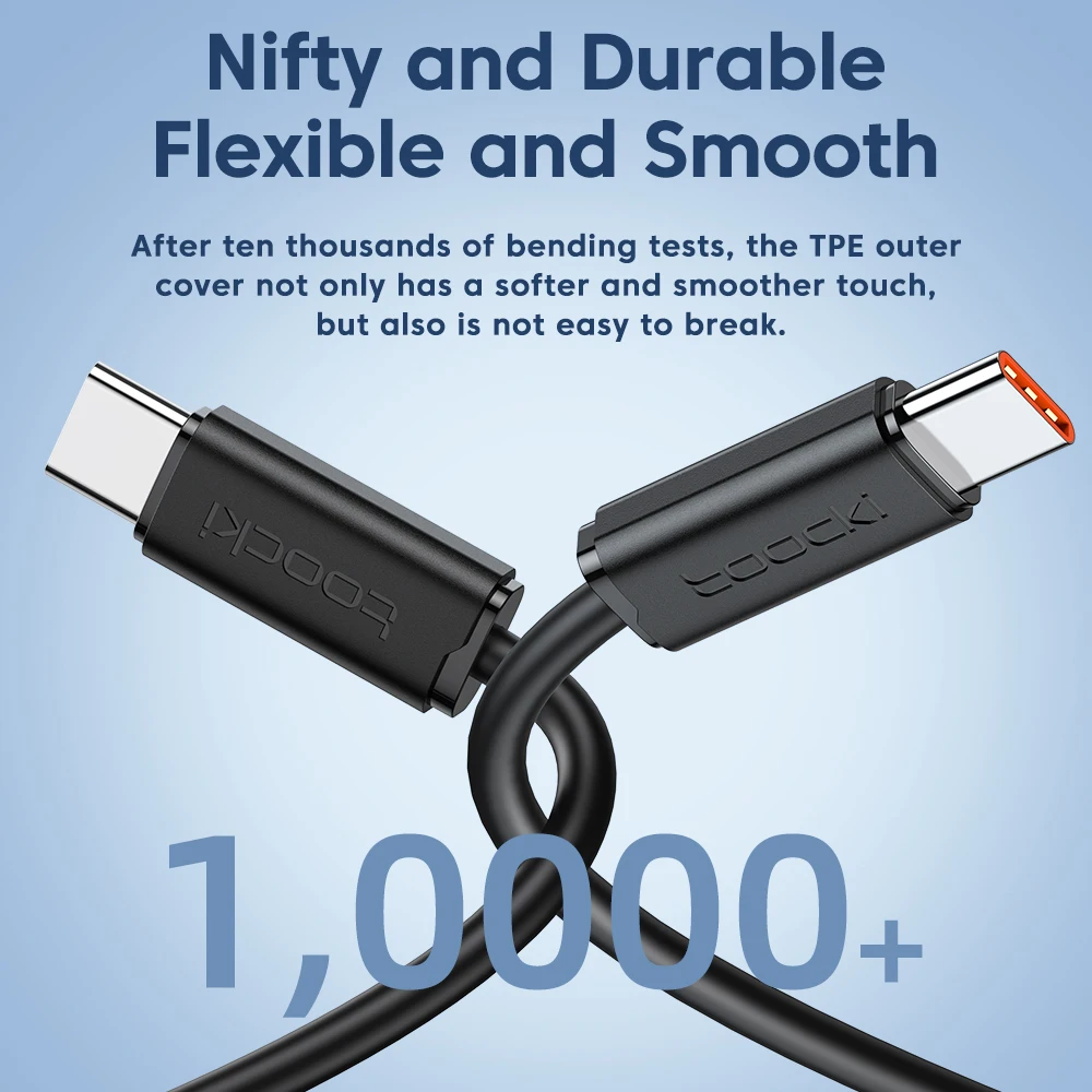 Toocki 1M 100W USB-C Fast Charging Cable