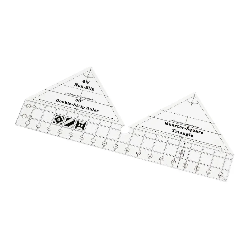 PatchworkRule90DegreesStripTransparentAcrylicRulersQuilting