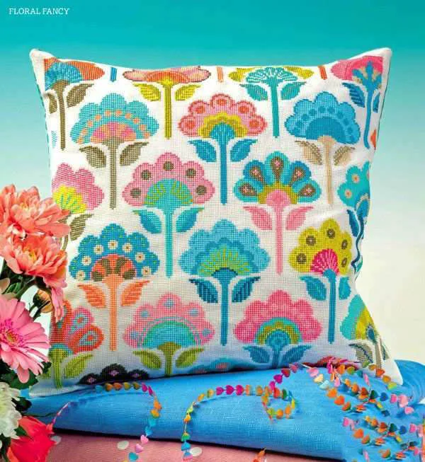 

Набор для вышивки крестиком, разноцветные декоративные тканевые подушки 43-43 для гостиной, Aida 14CT 14CT