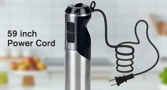 Description Picture 6 of itemBontique 5in1 Immersion Handheld Blender Set , 400W 12Speed Food Processor 600ml Beaker, 500ml chopper, Egg Whisk Milk Frother