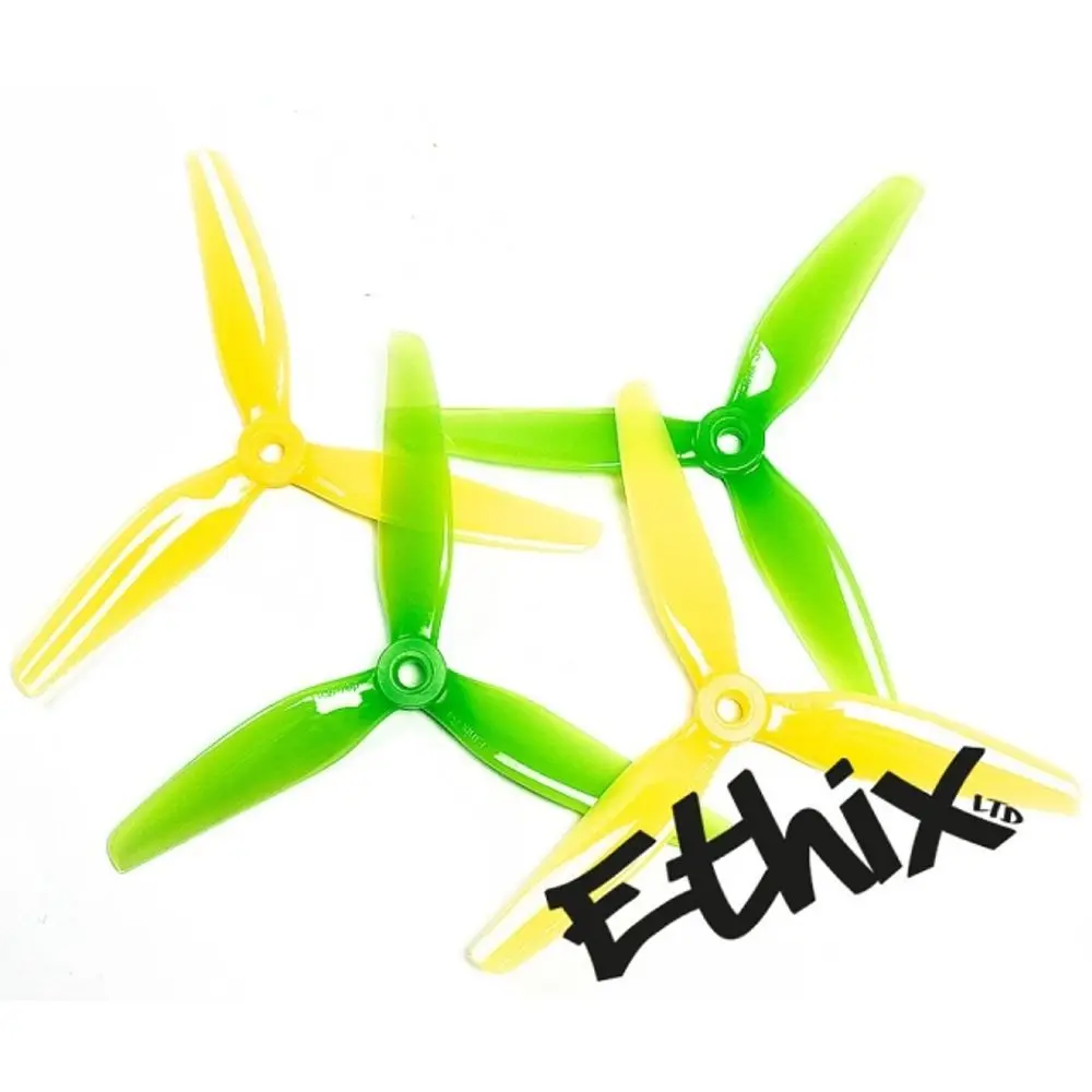 

4PCS HQProp Ethix S4 Lemon Lime 5x3.7x3 CW CCW 5 inch 3 blades propeller for Brushless Motor FPV Racing RC Drone