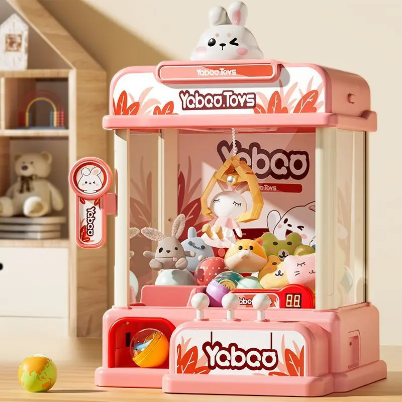 New Grab Doll Machine Large Size Coin Operated Gaming Machine Children's Toys Snack Blind Box New Gameplay Egg Twisting Machine 3