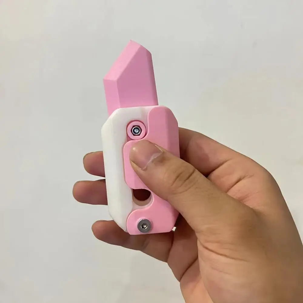 Children Fidget Knife Toy Teen Funny Plastic EDC Carrot Gravity Knife Sensory Stress Relief Toys for Adults Autism Hand Toy
