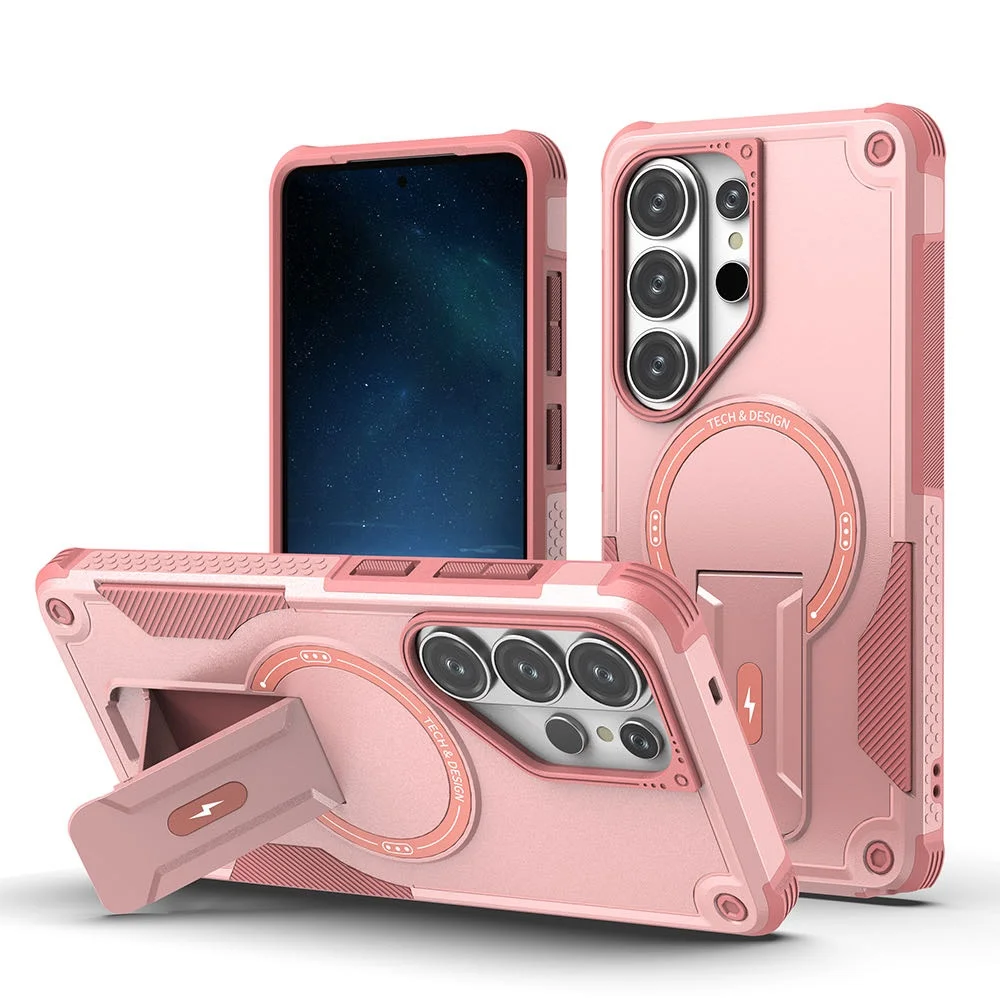 Magnetic Stand Holder Phone Case with Foldable Design
