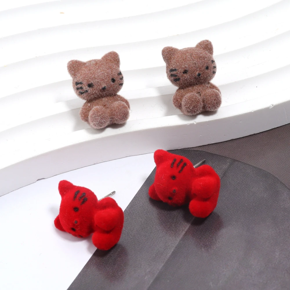 

1 пара 13x18 мм Милая мультяшная растительная бархатная искусственная кожа универсальные модные стильные подвески ювелирные изделия для женщин Роскошные подарки