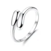 Fansilver S925 Sterling Silver Toe Rings for Women Adjustable 14K White Gold Plated Cz Summer Beach Open Toe Rings Foot Jewelry 3