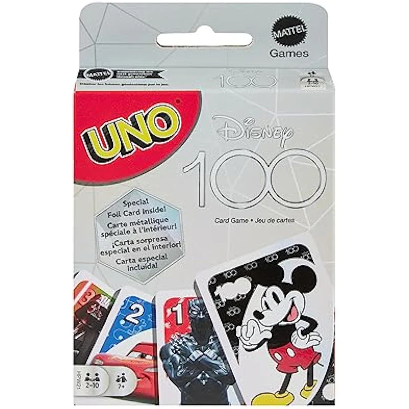 Mattel Games UNO Disney 100-Card Card Game Featuring Characters from the Anime Movie Collectible Foil Cards Make a Great Gift 6