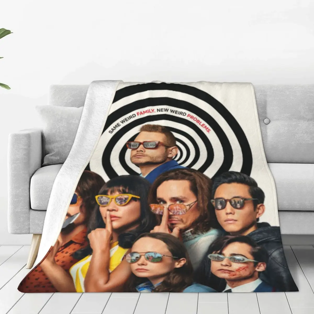 Superpower Tv The Umbrella Academy Coperte Di Flanella Super Warm Mystery Tv Play Throw Coperta Sedia Da Ufficio Divano Letto Copriletto