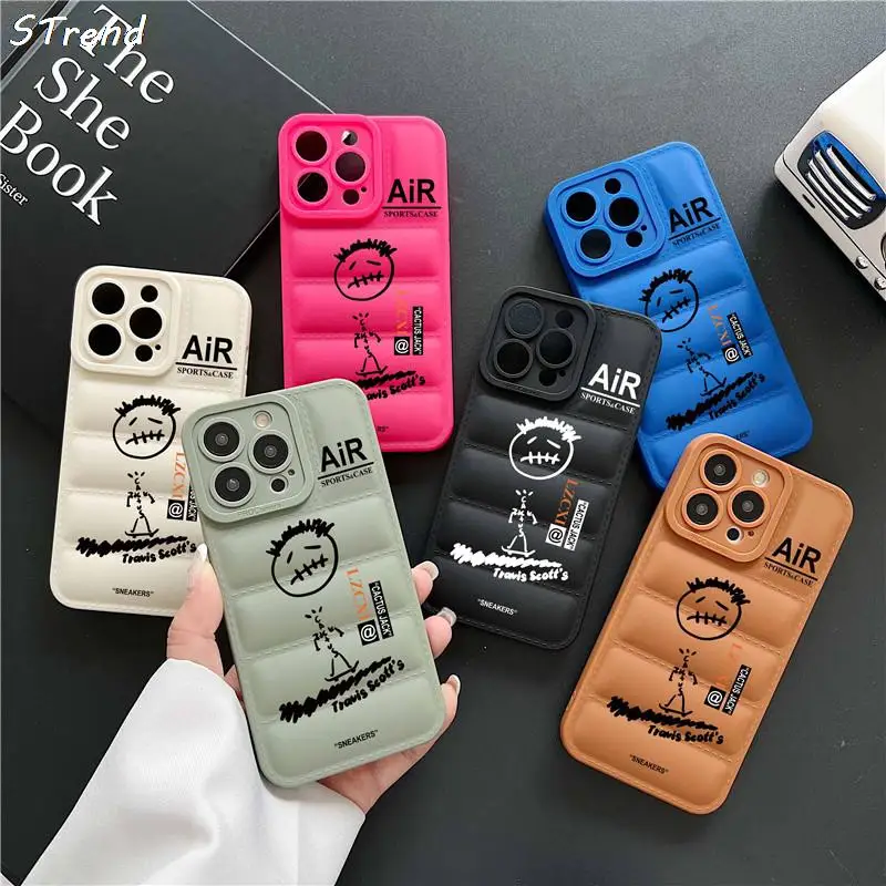 Luxury Pu Street Travis Scot Soft Leather Phone Case Iphone - Temu