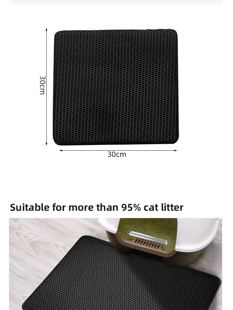 Title 4, Pet litter mat non-slip mat washable cat mat pe...