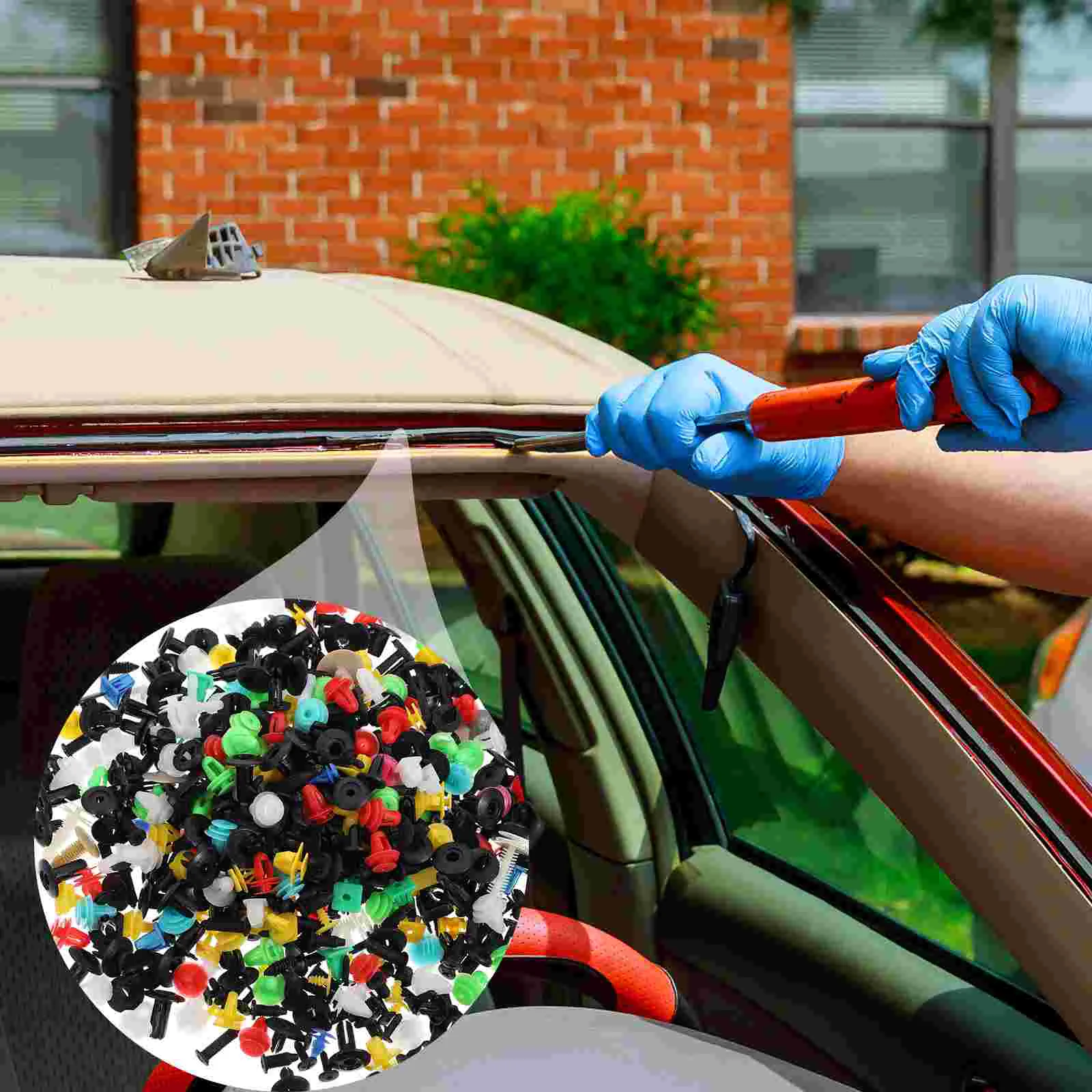 

1000 Pcs Car Buckle Automotive Body Parts Clips Fasteners Kit Bumper Suite Front
