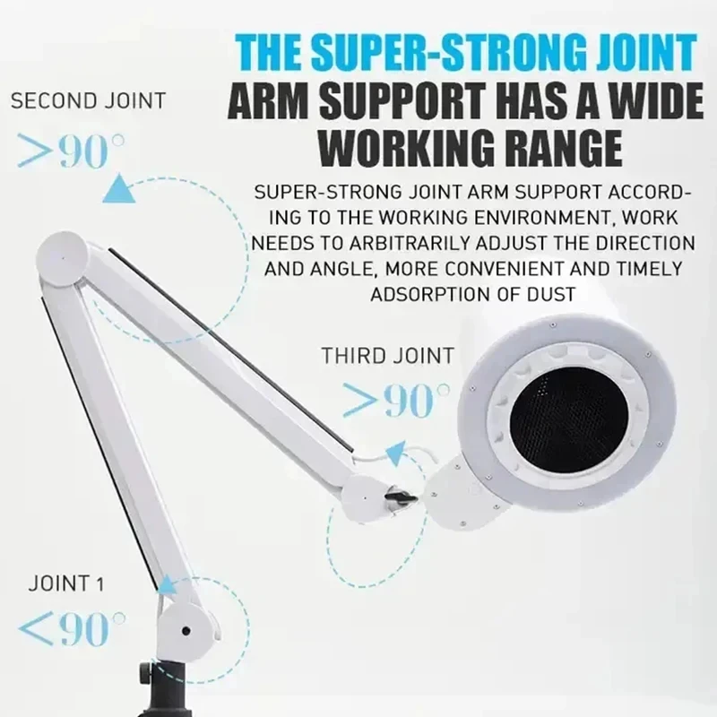 Professional 4blanc Client Oem Two-in-one Shadowless Lamp Nail Dust Collector For Nail Salon 5