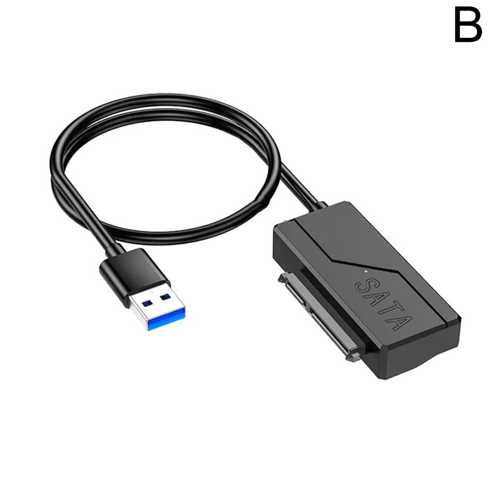 고속 변속기 외장 HDD SSD SATA 어댑터용 Sata to USB 케이블, USB 3.0 to 22 핀 SATA 어댑터, 2.5 인치, 3.5 인치