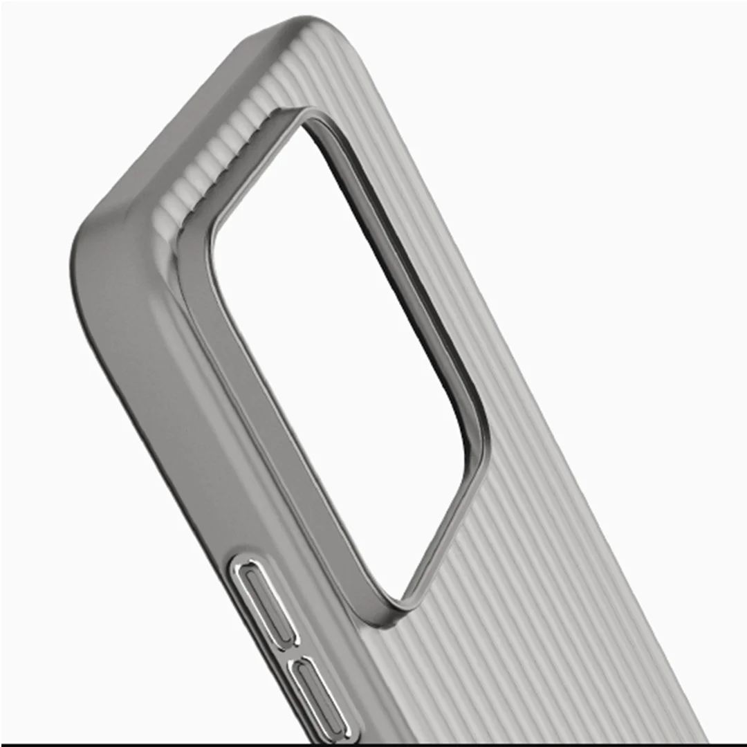 AlwaySmart Lightweight Non-inductive Protective Shell Set-semi-transparent Black semi-transparent white Suitablefor Xiaomi14 Pro