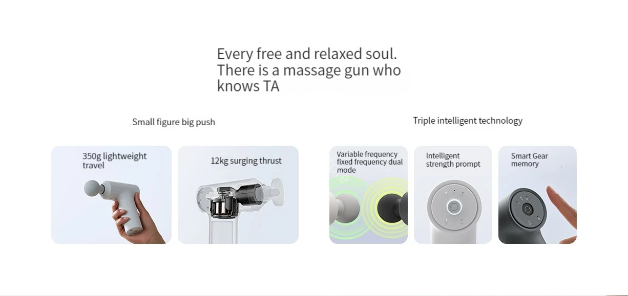 Xiaomi Mijia Mini Fascia Gun 2C Massager - (MJJMQ03YM) description image 2