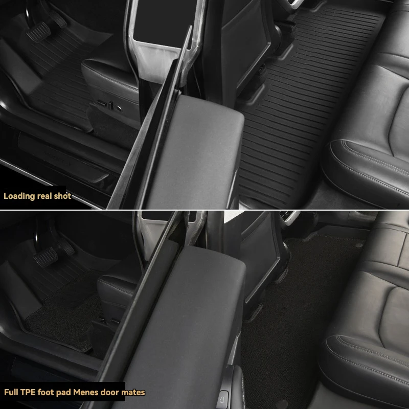 Car Floor Mats 3pc for Tesla Model Y Four Seasons Waterproof Non-Slip TPE Special Car Accessories