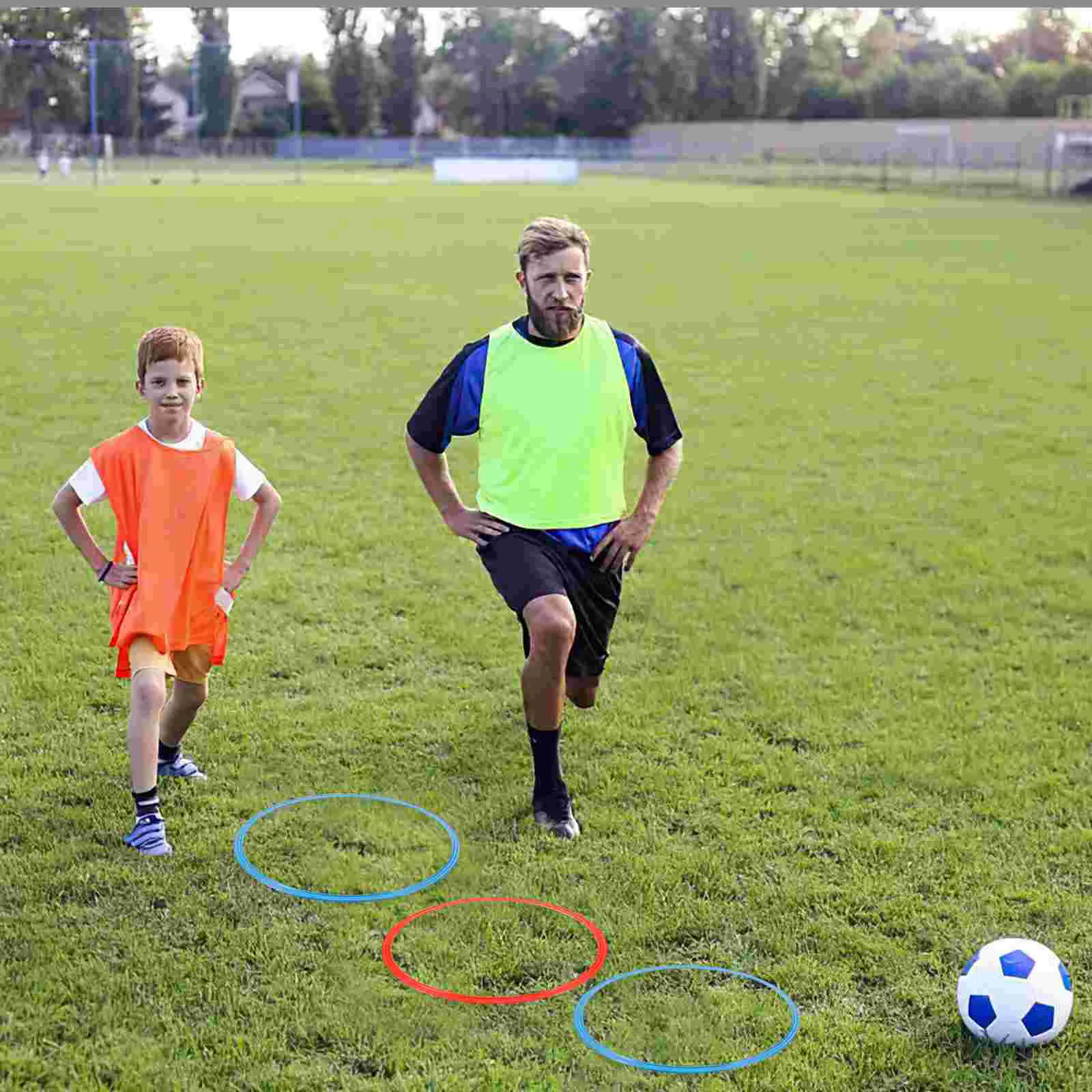 

6PCS Soccer Agility Rings ABS Football Training Equipment Pace Lap Football Soccer Accessories