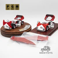 PGM 1:64 F40 Alloy fully opened RedWhite Diecast Model Car 1