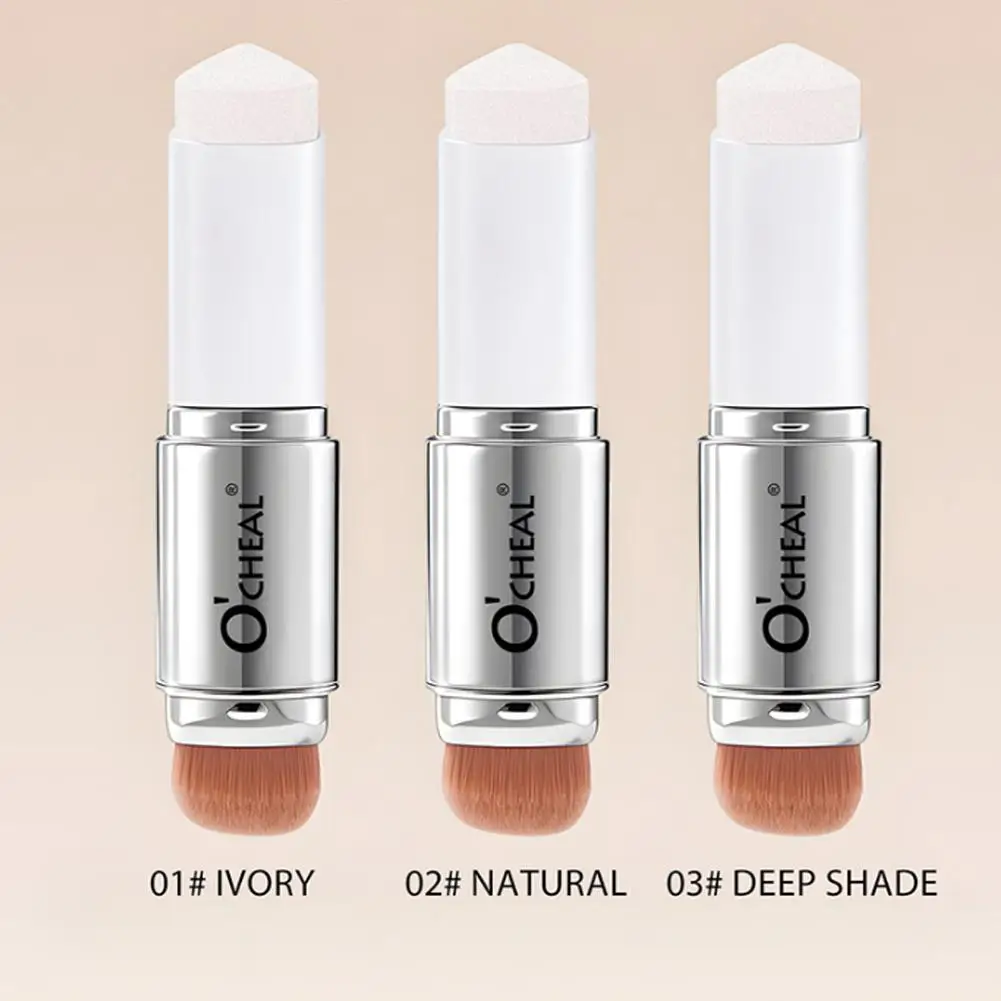 2-in-1 Farbwechselnder Foundation-Stick, flüssige, feuchtigkeitsspendende, leichte, aufhellende Foundation, farbwechselnd, für alle Hauttypen – Detail 9