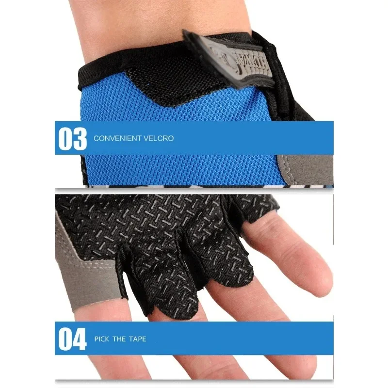 Half Finger Anti-Slip Gel Pad Fitness Gloves