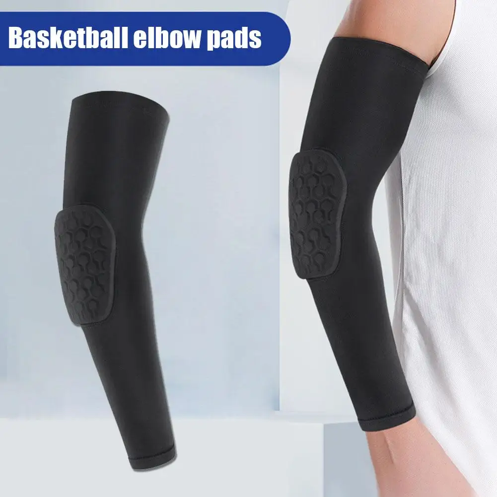 

1PCS Sport Elbow Pads Elastic Basketball Arm Sleeve Honeycomb Guard Sport Support Crashproof Protector Elbow Elbow U5P2