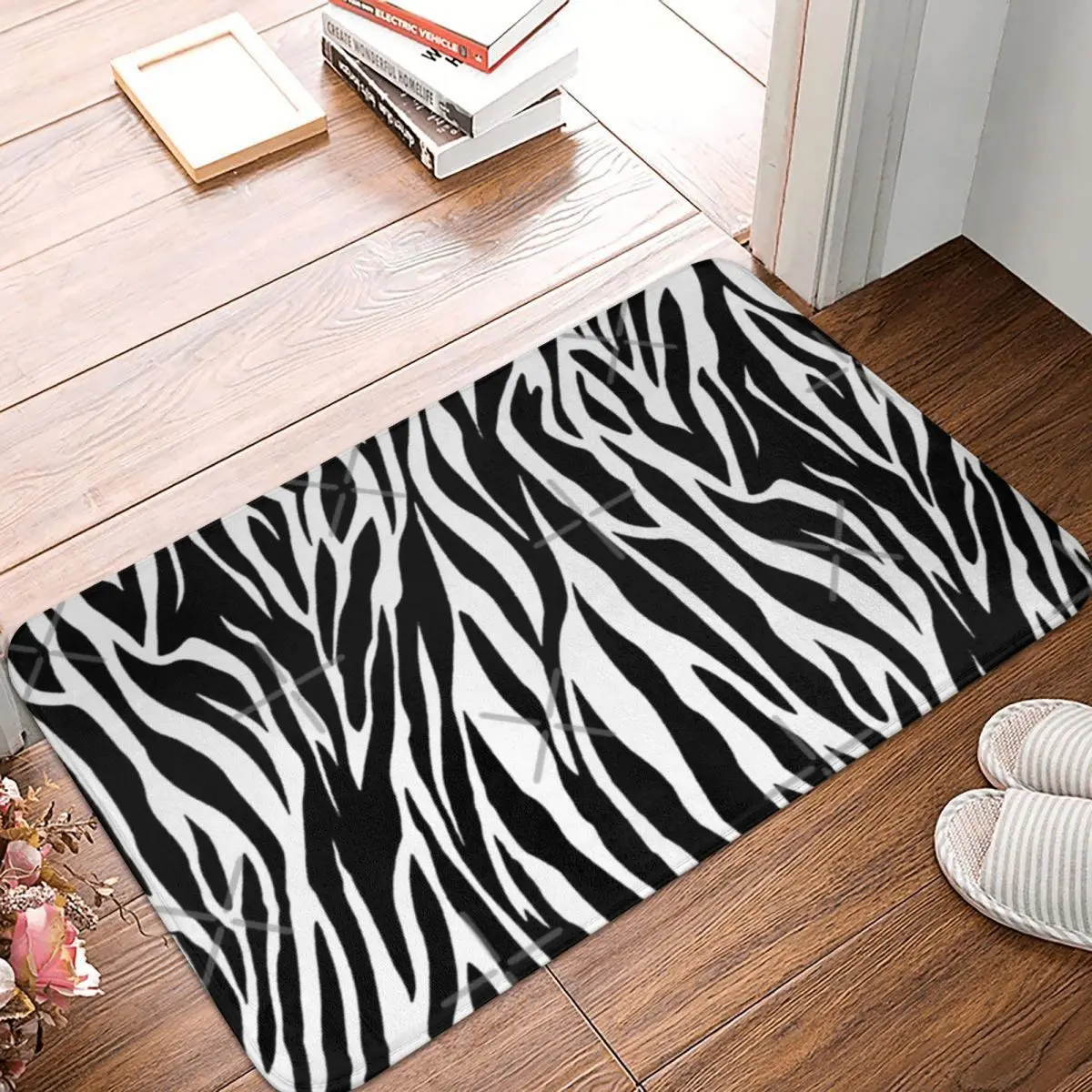 

Красивый ковер Zebra Skin 40x60 см, полиэстер, напольные коврики, милый стиль, прочные праздничные подарки