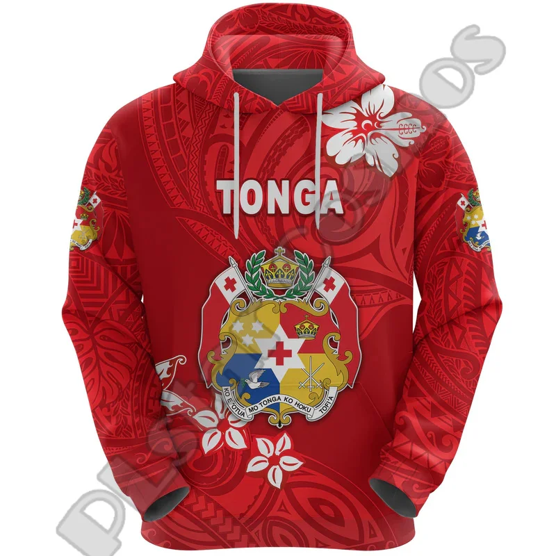 Custom Name Polynesian Country Tonga Hight School Tattoo Tribal Retro Harajuku 3DPrint Streetwear Casual Funny Jacket Hoodies A4
