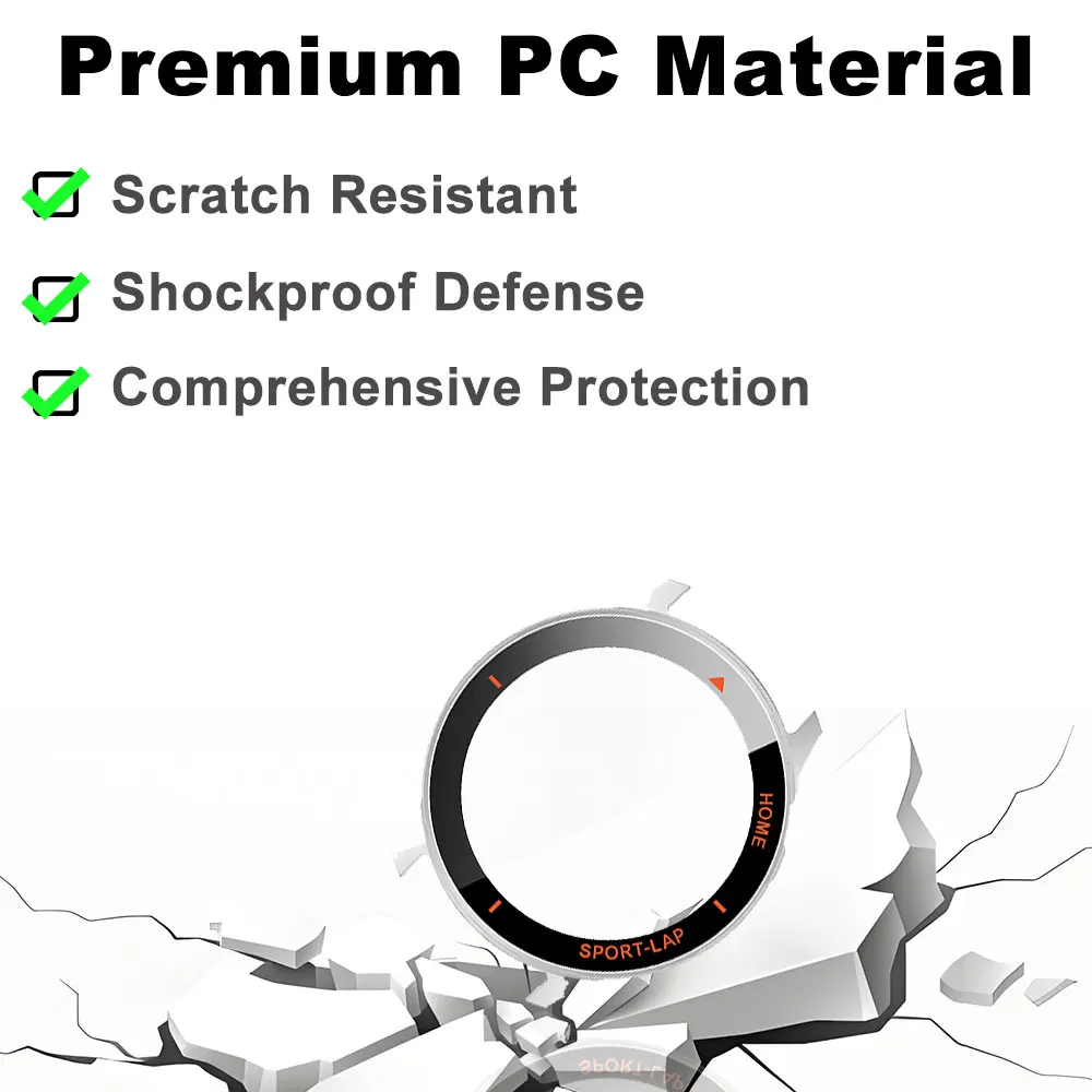 Enhanced Protective Case and Tempered Glass Screen Cover for Huawei Watch GT Runner 2