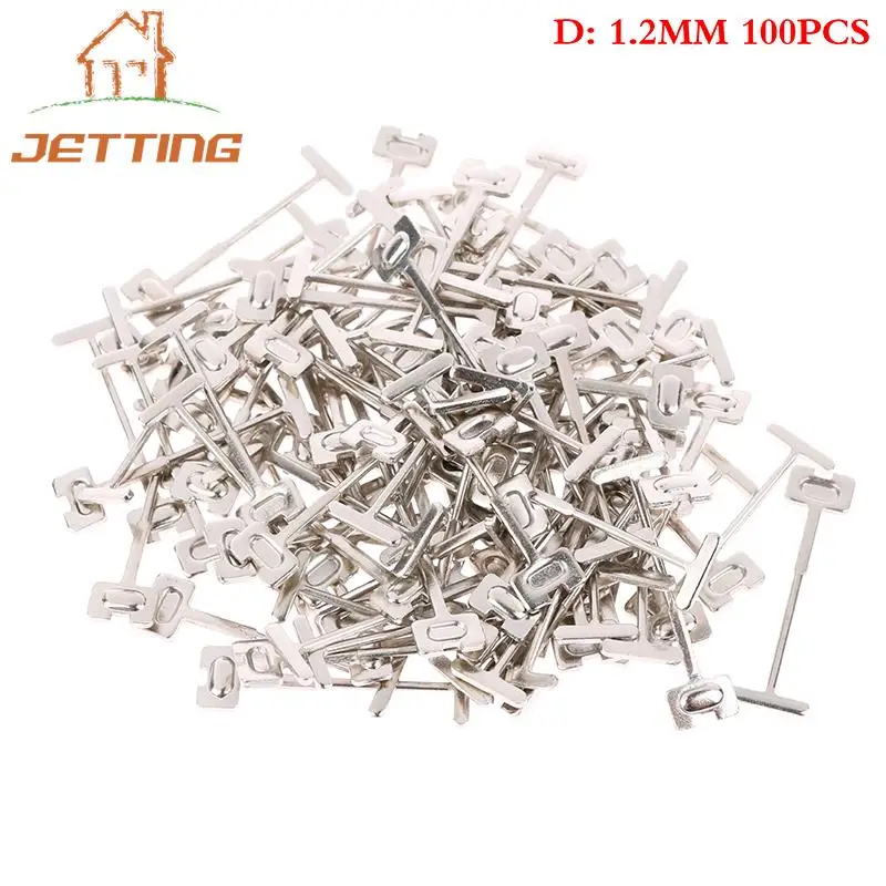 Tile Leveling System Clearance Tool Construction Tool 100pcs 0.9/1.2/1.5mm Steel Needle Sample Can Replace Tile Leveling Device tile spacers tile leveling clips tile leveling tools