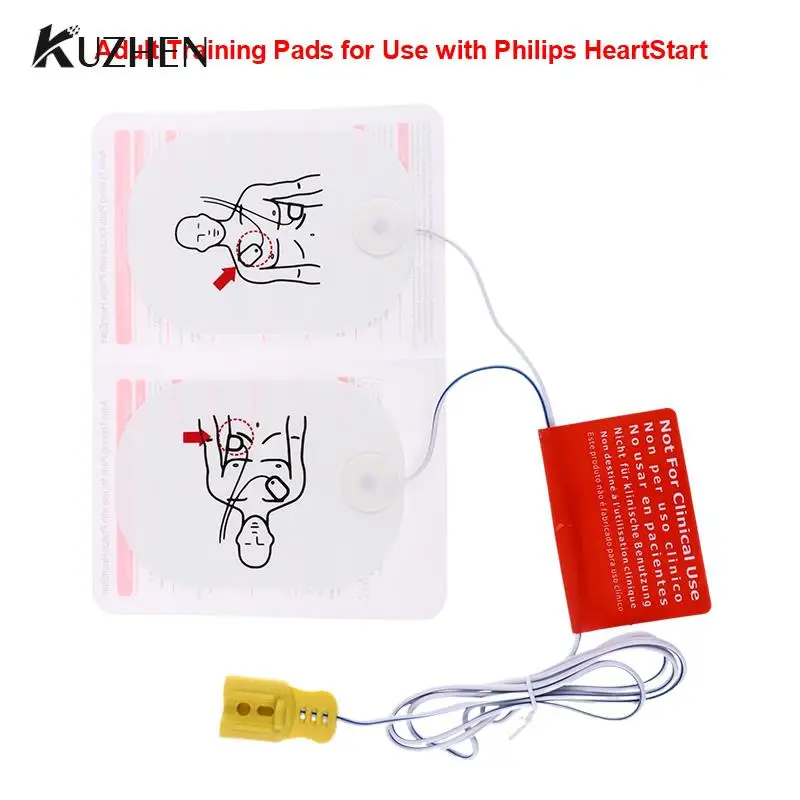 

1set Adult Training AED Training Device Patches First Aid Training Replacement Pads Universal Trainer